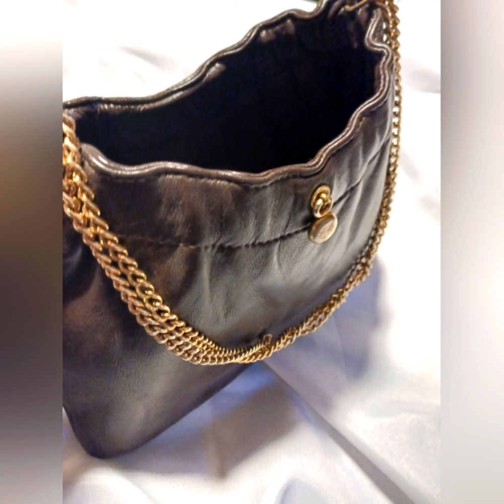 Ande Italian Snap Cross Over Brown Leather Messenger Bag